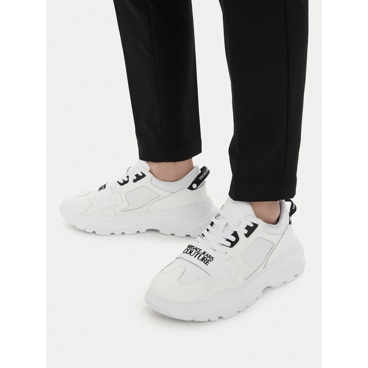 Versace Jeans Couture Сникърси 79YA3SC4 ZSC55 003 Бял