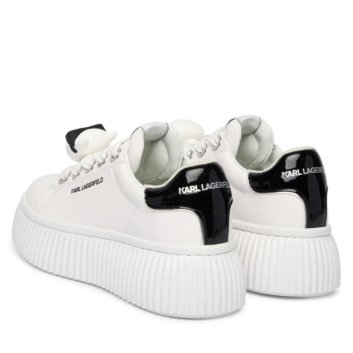 KARL LAGERFELD Сникърси Kreeper Lo KL42336T Бял