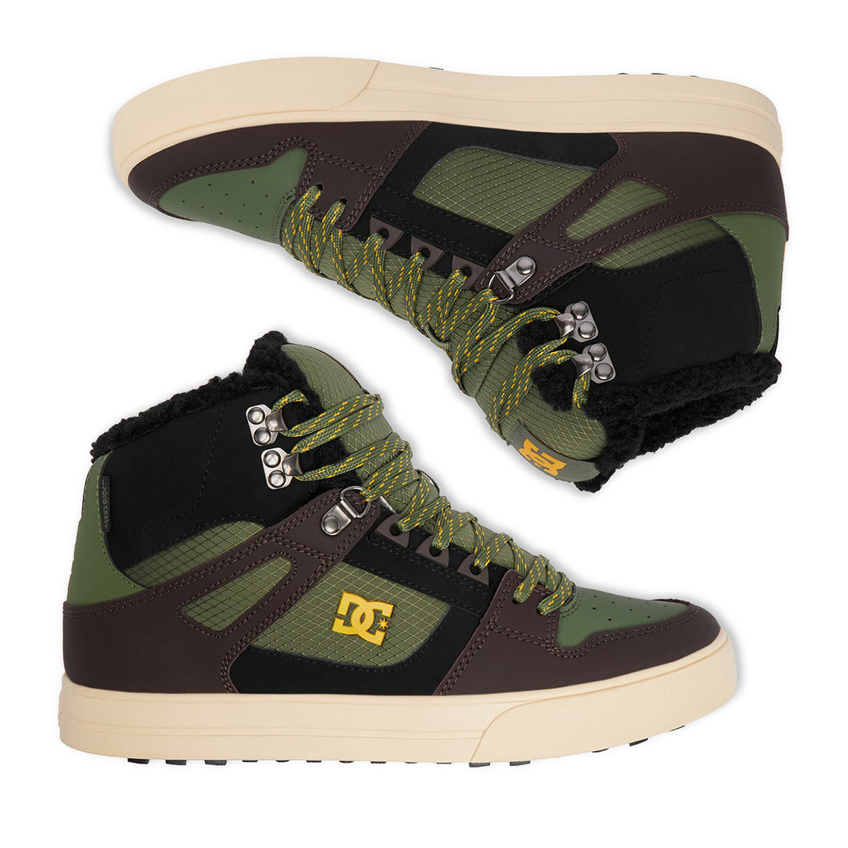DC Shoes Сникърси EO-PURE HIGH TOP WC WNT DC01802211 Тъмнозелен