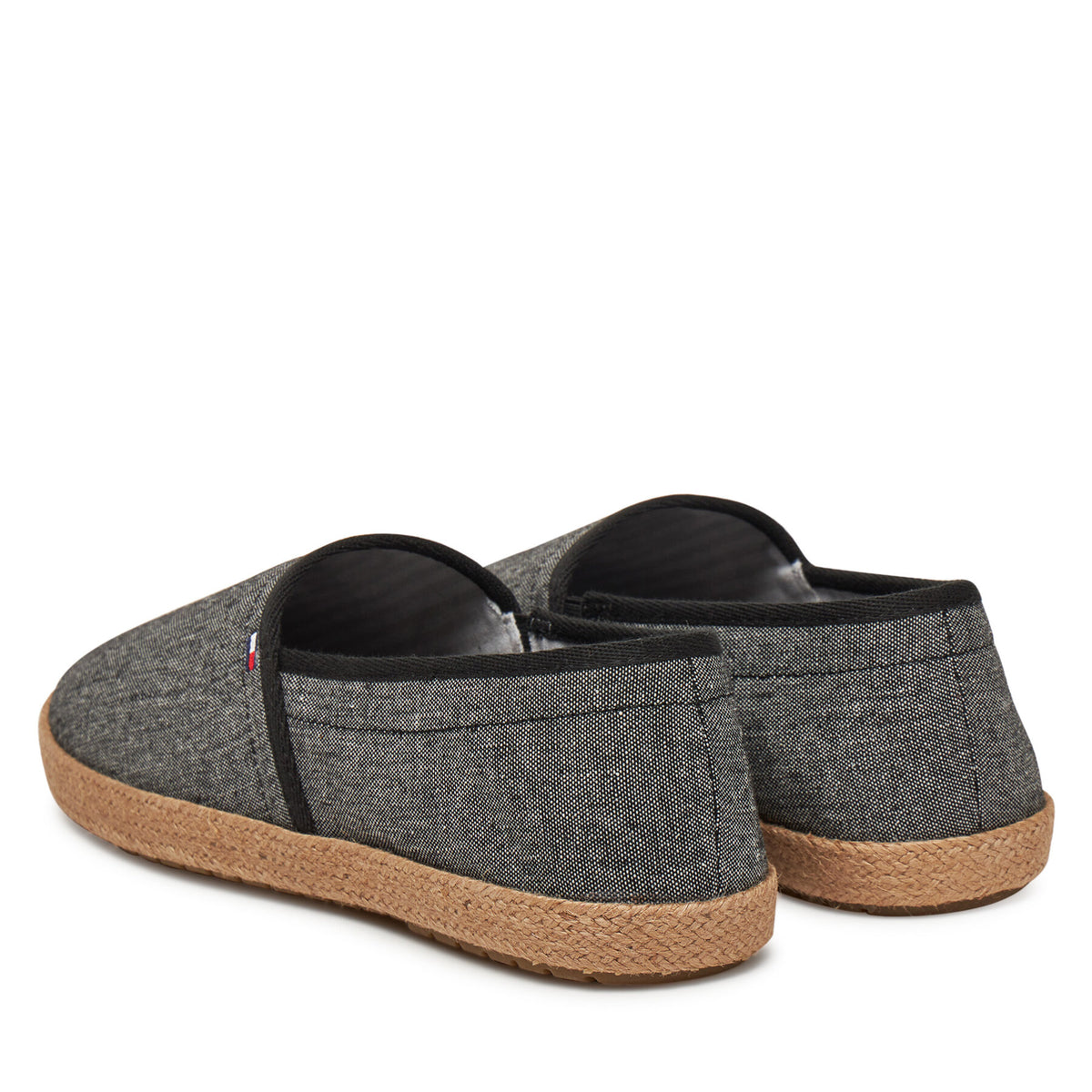 Tommy Hilfiger Еспадрили Hilfiger Chambray Espadrille FM0FM05391 Черен