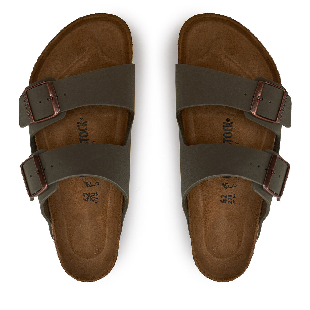 Birkenstock Чехли Arizona Birko-Flor nubuk 0151211 Сив