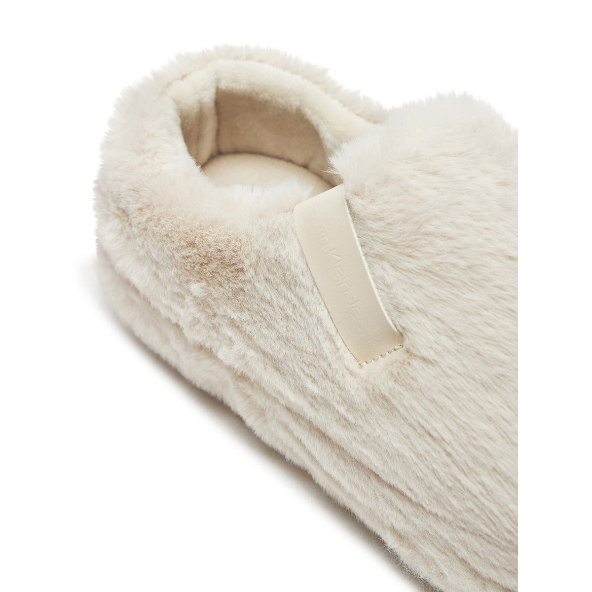 Calvin Klein Jeans Пантофи Home Anke Slipper Wn Fur YW0YW01596 Екрю
