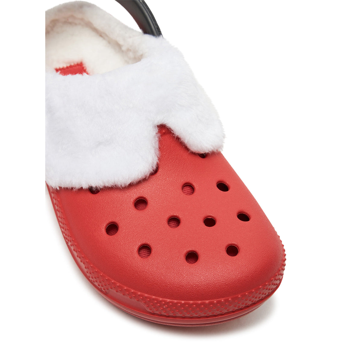 Crocs Чехли Classic Lined Santa Clog 210933 Червен