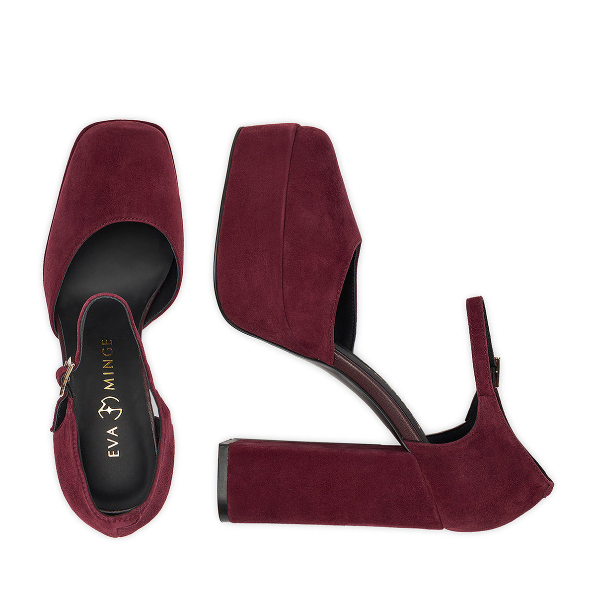 Eva Minge Обувки на ток EO-NIKI-E340-70H Бордо